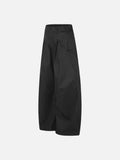 DAXUEN black wide-leg trousers with pleats