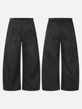 DAXUEN black wide-leg trousers with pleats