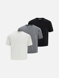 DAXUEN Short-sleeved knit top in solid colors