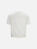 DAXUEN Short-sleeved knit top in solid colors