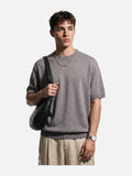 DAXUEN olive green solid crew neck knit top
