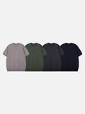 DAXUEN olive green solid crew neck knit top