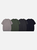 DAXUEN olive green solid crew neck knit top