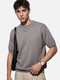 DAXUEN olive green solid crew neck knit top