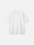 Solid Knit Crew Neck T-Shirt