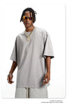 DAXUEN white oversized solid vintage graphic tee