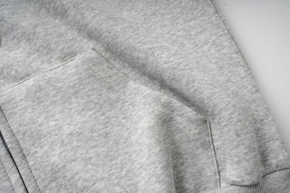 DAXUEN heather grey oversized sequined wing hoodie and sweatpants set
