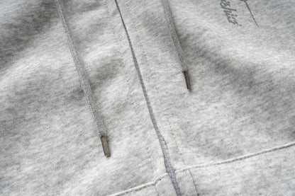 DAXUEN heather grey oversized sequined wing hoodie and sweatpants set