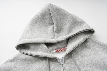 DAXUEN heather grey oversized sequined wing hoodie and sweatpants set