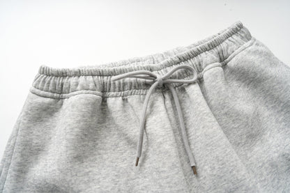 DAXUEN heather grey oversized sequined wing hoodie and sweatpants set