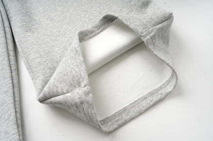 DAXUEN heather grey oversized sequined wing hoodie and sweatpants set
