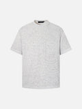 DAXUEN Relaxed fit speckled mock neck t-shirt