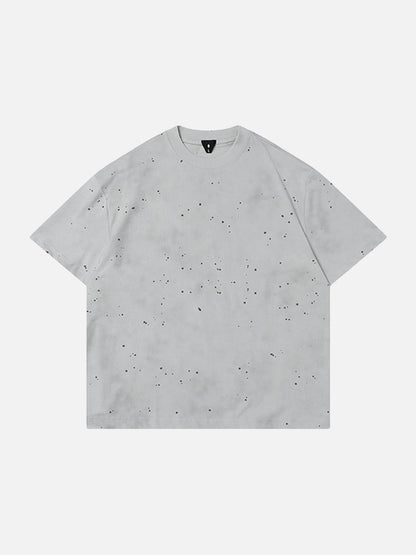 DAXUEN Oversized short-sleeved speckled t-shirt