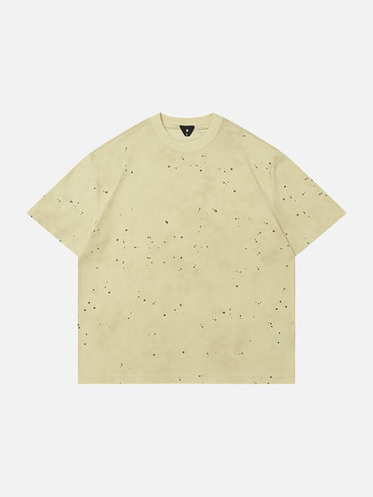 DAXUEN Oversized short-sleeved speckled t-shirt