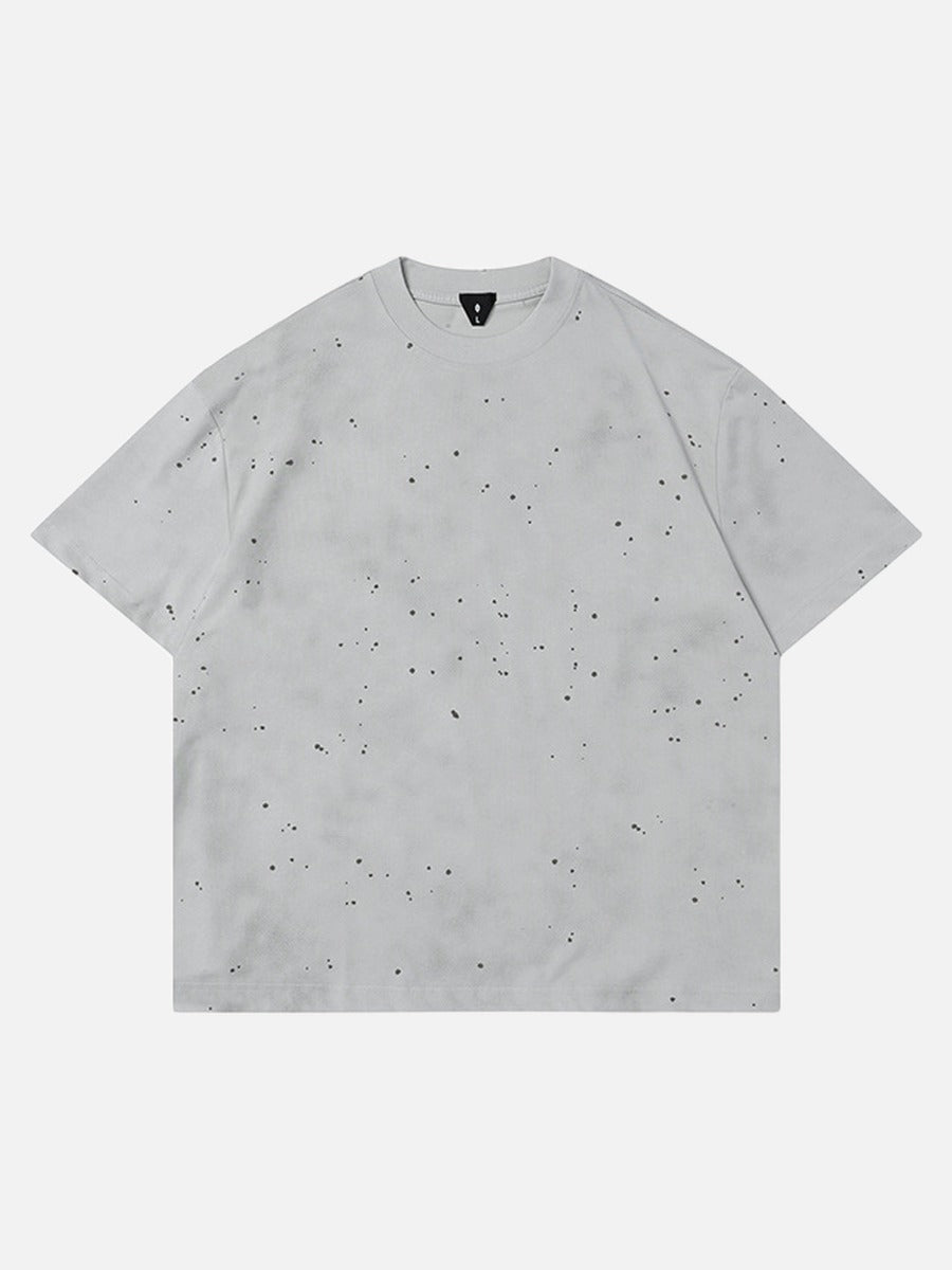 DAXUEN Oversized short-sleeved speckled t-shirt