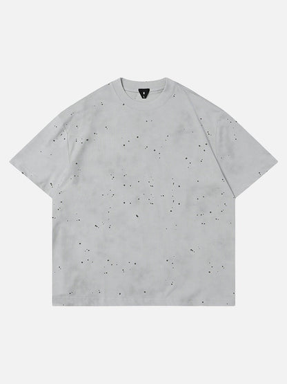 DAXUEN Oversized short-sleeved speckled t-shirt