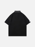 DAXUEN Color-blocked short-sleeve polo shirt