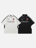 DAXUEN Color-blocked short-sleeve polo shirt