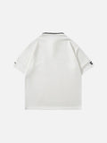 DAXUEN Color-blocked short-sleeve polo shirt