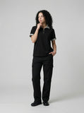 DAXUEN Short-sleeved polo shirt with spot print details — model photo