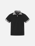 DAXUEN Short-sleeved polo shirt with spot print details