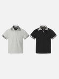 DAXUEN Short-sleeved polo shirt with spot print details