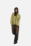 Textured Oversized Windbreaker Jacket