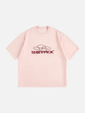 Geometric Red 'STAFFPICK' Oversized Tee