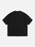 Geometric Red 'STAFFPICK' Oversized Tee