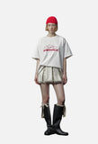 Geometric Red 'STAFFPICK' Oversized Tee