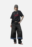 Geometric Red 'STAFFPICK' Oversized Tee