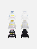 DAXUEN Oversized zip-up hoodie with star appliques