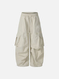 DAXUEN Wide-leg cargo pants with star embroidery