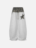DAXUEN grey marl oversized star-graphic camouflage sweatpants