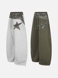 DAXUEN grey marl oversized star-graphic camouflage sweatpants