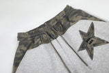 DAXUEN grey marl oversized star-graphic camouflage sweatpants