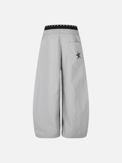 DAXUEN Wide-leg track pants with star graphics