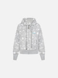 DAXUEN Star print full-zip hooded jacket