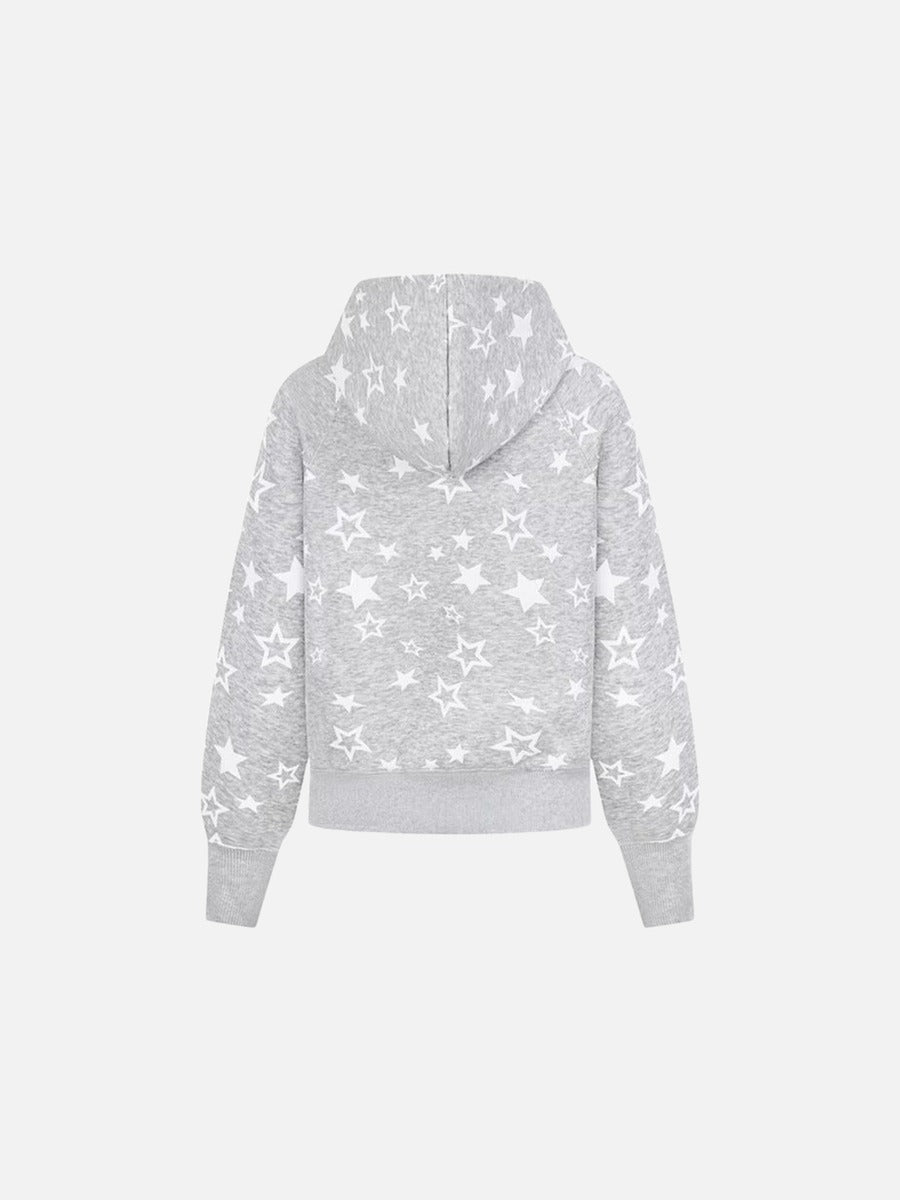DAXUEN Star print full-zip hooded jacket