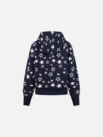 DAXUEN Star print full-zip hooded jacket