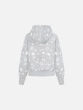 DAXUEN Star print full-zip hooded jacket