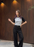 DAXUEN Short-sleeved raglan t-shirt with star print — model photo
