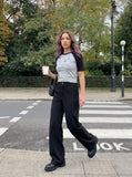 DAXUEN Short-sleeved raglan t-shirt with star print — model photo