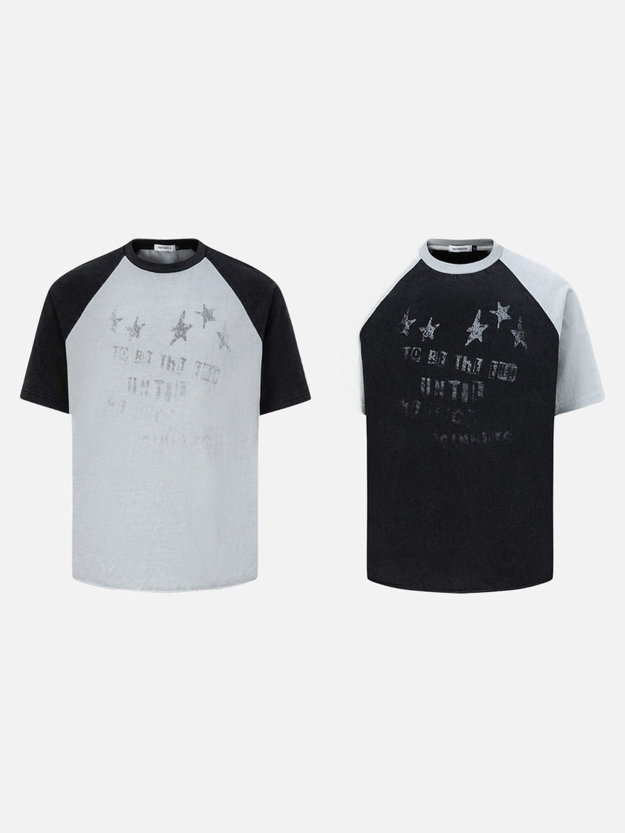 DAXUEN Short-sleeved raglan t-shirt with star print