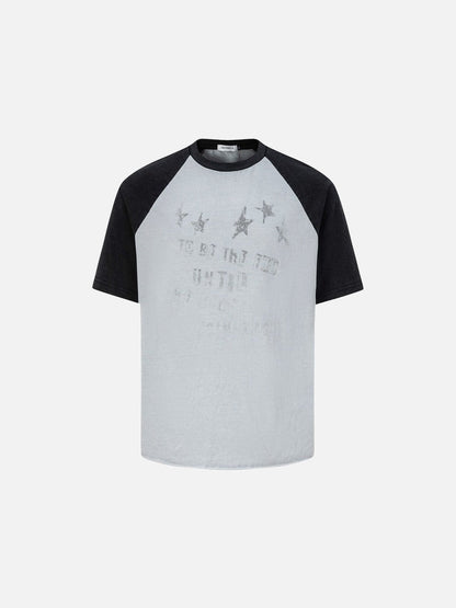 DAXUEN Short-sleeved raglan t-shirt with star print