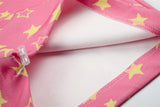 DAXUEN pink star wide-leg casual pants