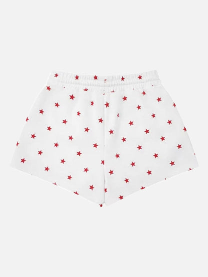 DAXUEN Women's casual shorts with star prints and embroidery
