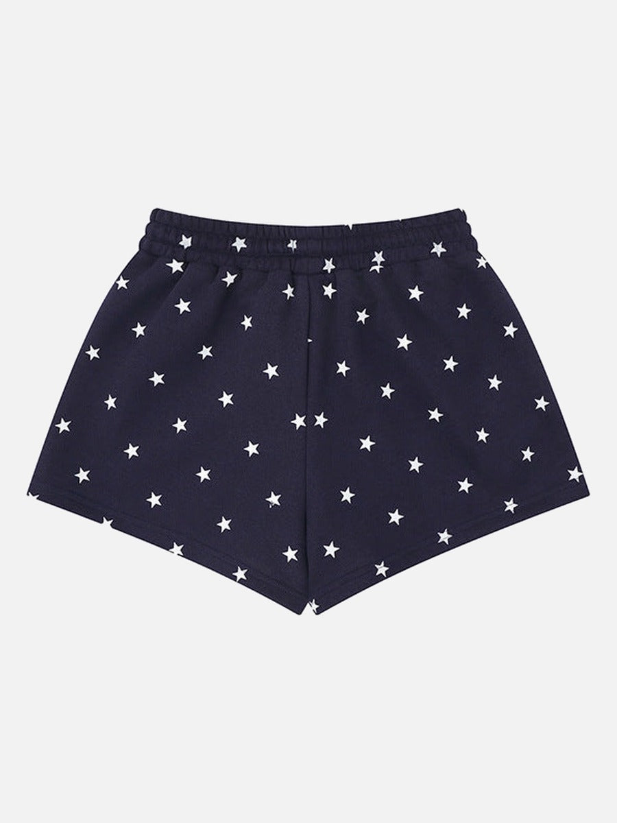 DAXUEN Women's casual shorts with star prints and embroidery