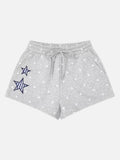 DAXUEN Women's casual shorts with star prints and embroidery