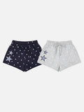 DAXUEN Women's casual shorts with star prints and embroidery